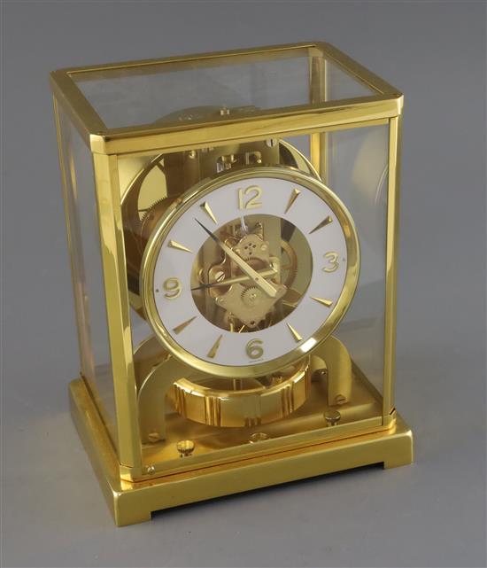 A Jaeger le Coultre Atmos clock, H.9in.